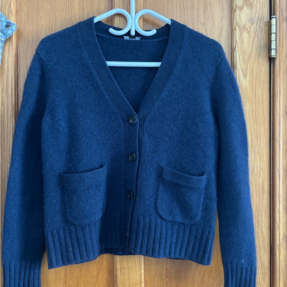 Navy Blue Women's Sweater, 100% cashmere